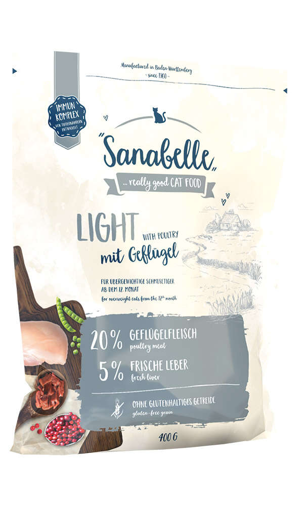 Sanabelle Katzen-Trockenfutter Light Geflügel